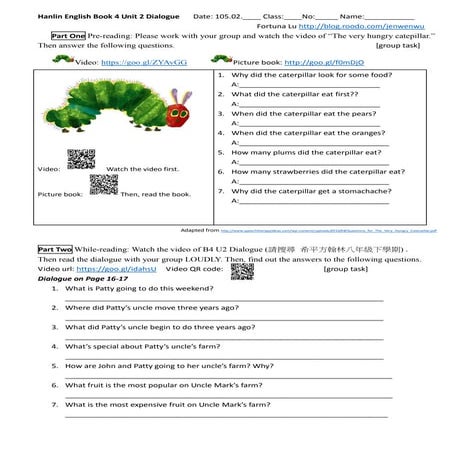 04 hanlin english book 4 unit 2 dialogue