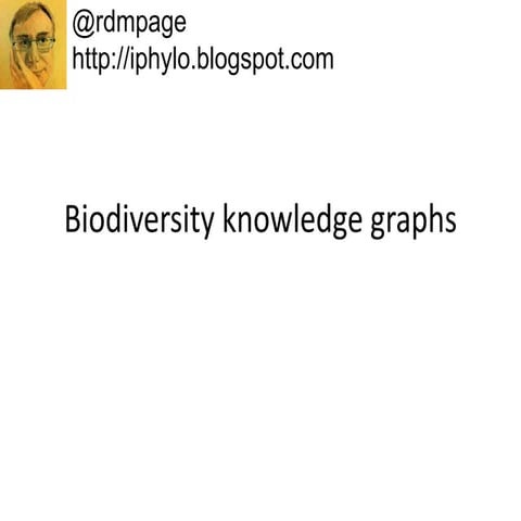 Biodiversity Knowledge Graphs