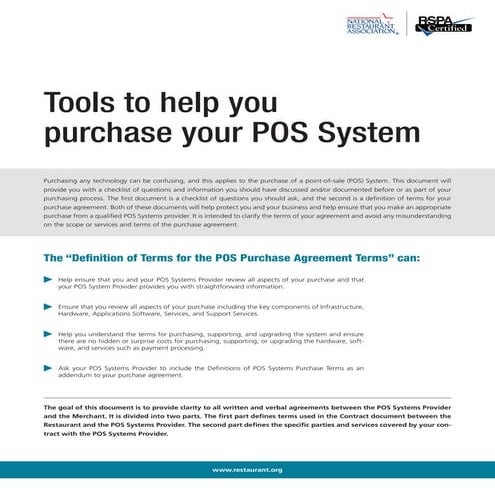 Pos Purchasing Tools