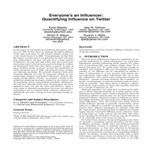 Everyone's An Influencer: Quantifying Influence on Twitter