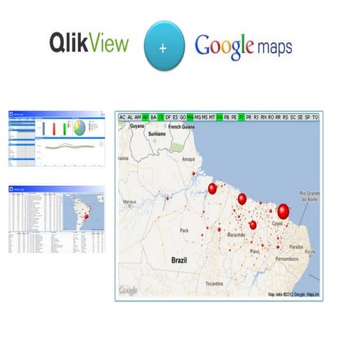 Qlikview com Google Maps