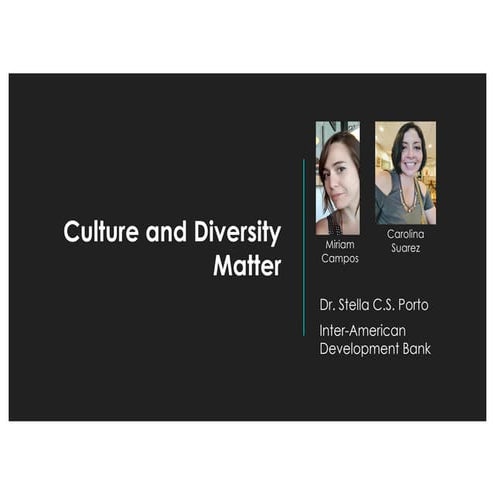 Culture and Diversity Matter