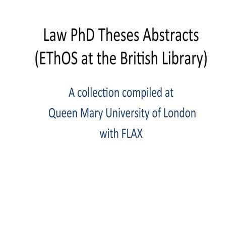 Queen Mary University of London Collection SLides