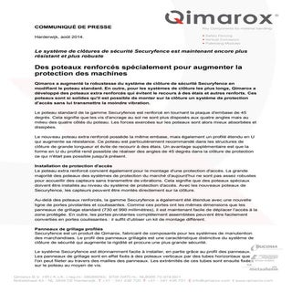 Le système de clôtures de sécurité ...