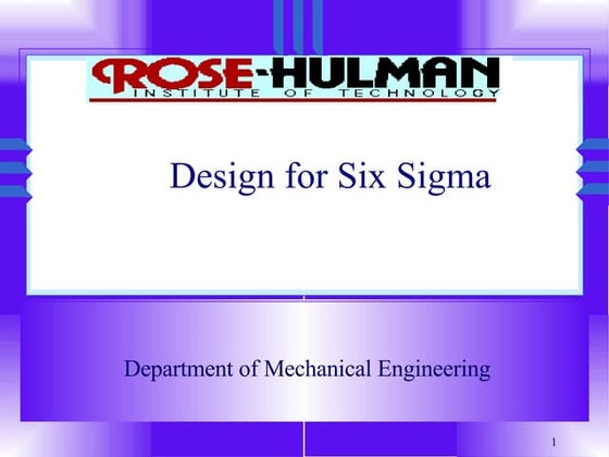 QM-008-Design for Six Sigma １