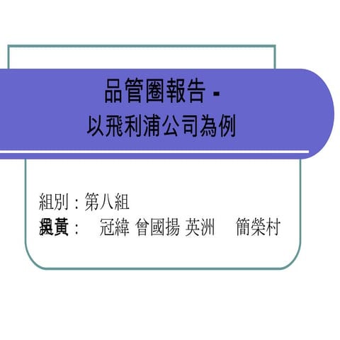 QM-047-品管圈報告以飛利浦為例