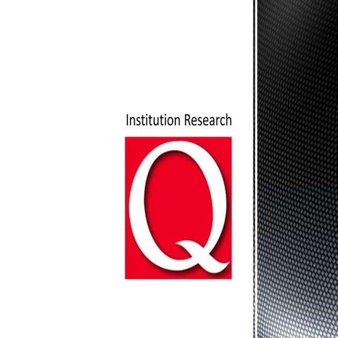 Institution Research