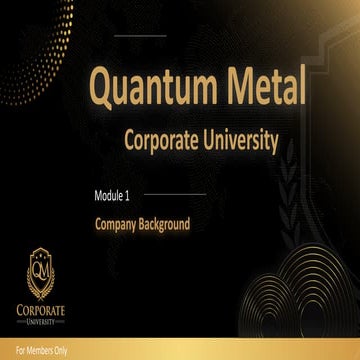 QMCU Module 1 (EN) - Company Background