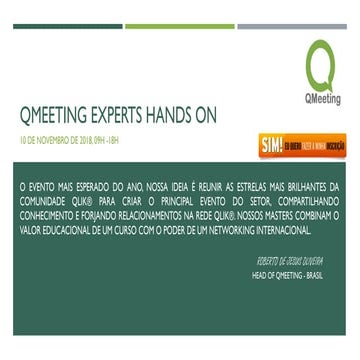 Qmeeting Experts Hands on