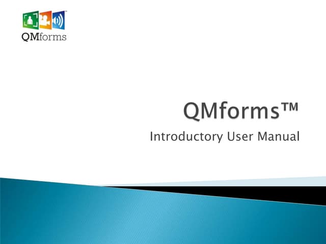 QMforms user manual