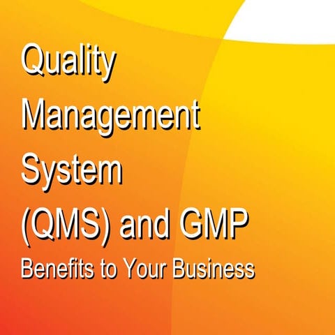 QMS and GMP