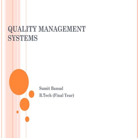 Quality Management System