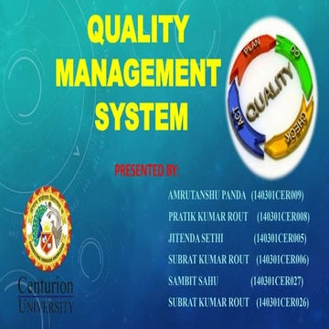 Quality Management System