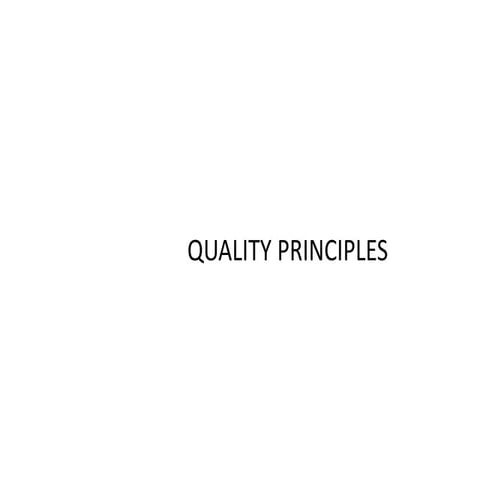 7 principles of quality management | PPTX