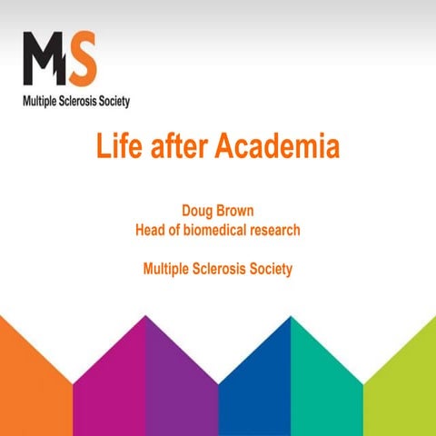 Life After Academia: Research Management