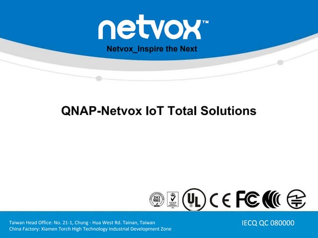 QNAP Netvox IoT solution 