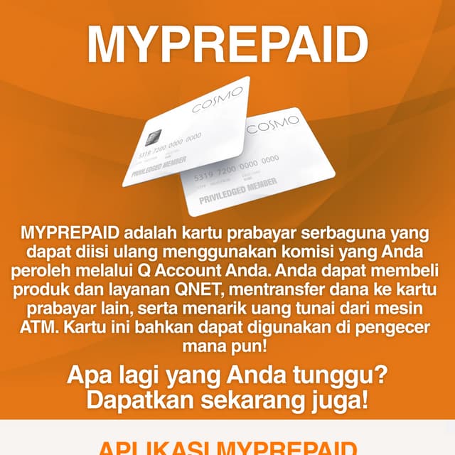 QNET MyPrepaid Card Infographic - Bahasa Indonesia