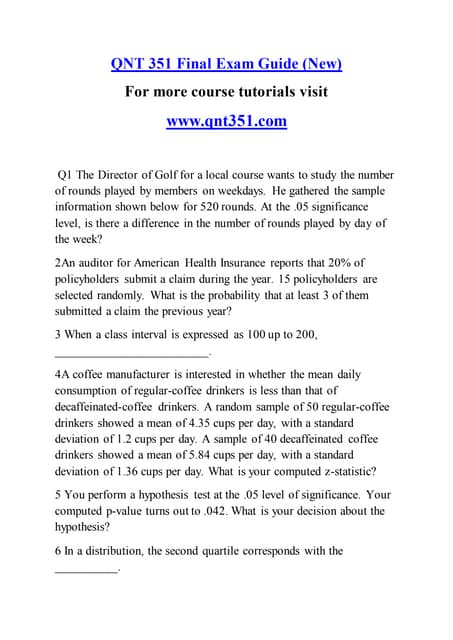 QNT 351 Become Exceptional--qnt351.com