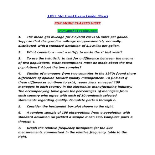 QNT 561 GENIUS Become Exceptional--qnt561genius.com