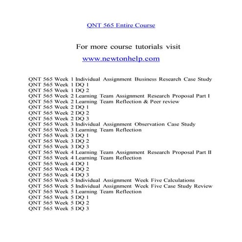 QNT 565 Extraordinary Life/newtonhelp.com 