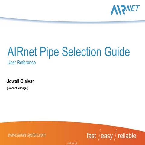 2946 7001 52 ai rnet pipe selection guide user reference