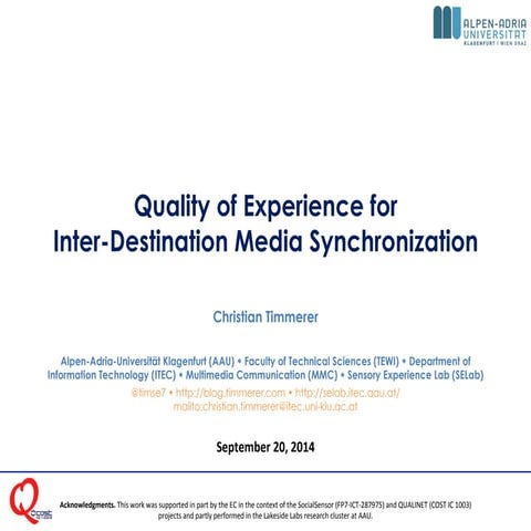 Quality of Sensory Experience (QuaSE) | PPTX