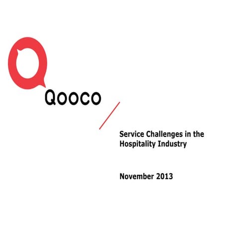 Hospitality training & development November 2013