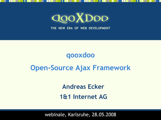 qooxdoo - Open Source Ajax Framework