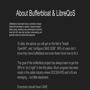 Qos In broadband explains how buffer bload and