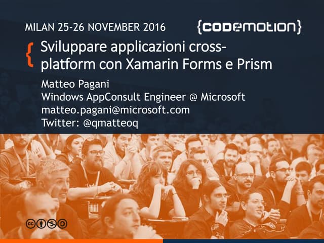 Sviluppare applicazioni cross-platform con Xamarin Forms e il framework Prism...