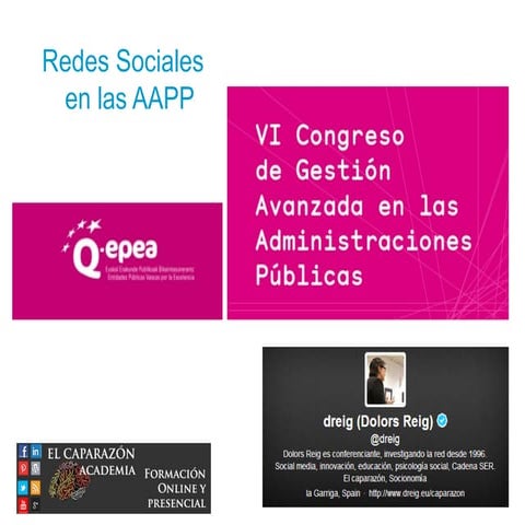 Q-epea2016, Redes sociales en las AAPP