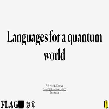An Introduction to Quantum Programming Languages | PDF