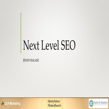 Next Level SEO - Jenny Halasz
