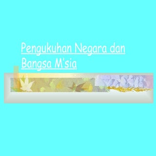 Sejarah Tingkatan Tingkatan 5:  Bab 6