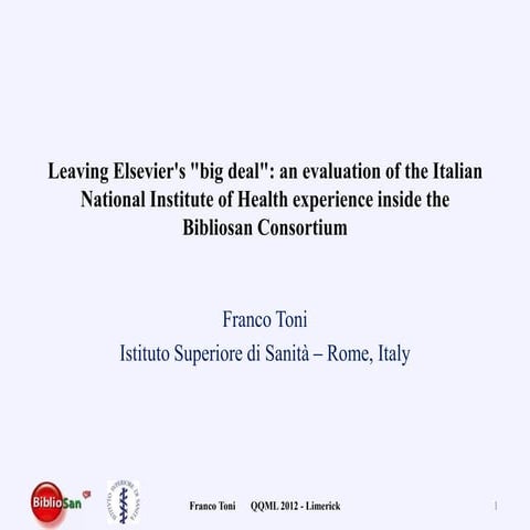 Leaving Elsevier's "Big Deal"