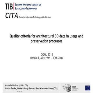 Quality criteria for architectural ...