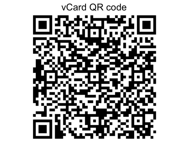vCard QR code