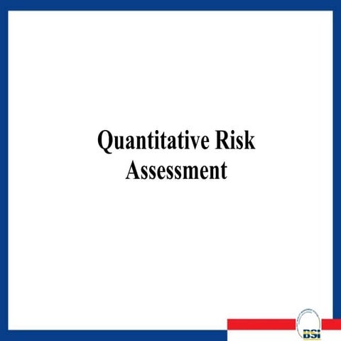 Quantitative Risk Assessment | QRA | Risk Assessment | Gaurav Singh Rajput
