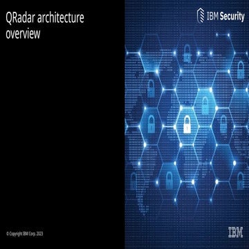 QRadar Architecture Overview - Presentation.PPTX