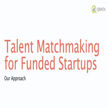 Qrata framework for talent matchmaking