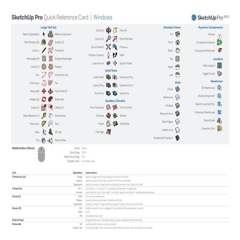 sketchup pro quick reference guide for windows