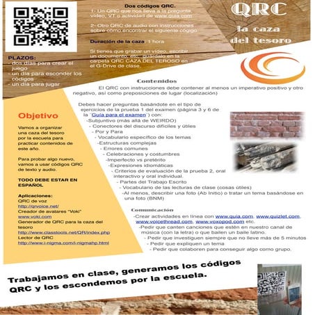 Qrc caza del tesoro bsl