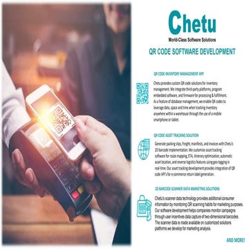 QR Code Development | 2D Barcode & Scan Technology | Chetu | PDF ...
