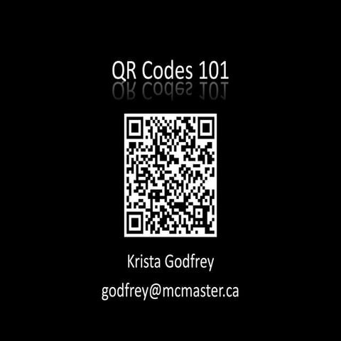 Qr codes 101