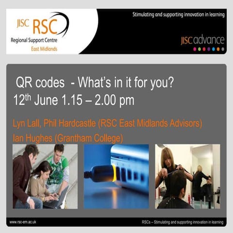 Qr codes online webinar