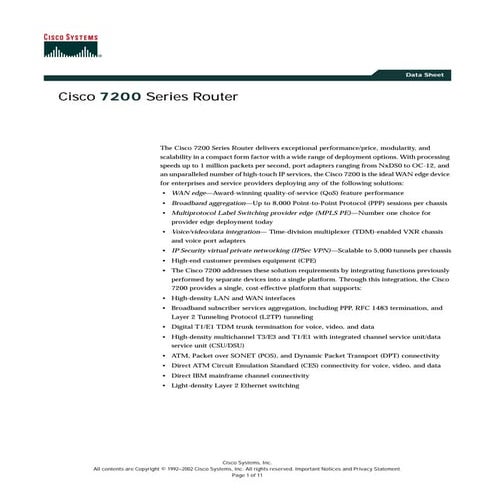 cisco 7200 