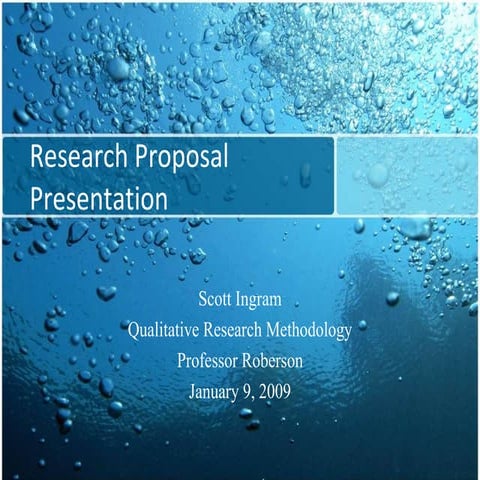The Research Proposal | PPT