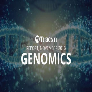 Tracxn Research — Genomics Landscape, November 2016