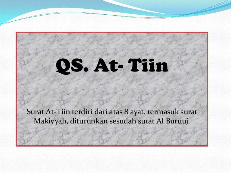 Qs. at tiin