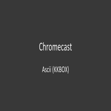 Chromecast get started